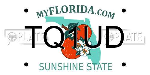 TQ1UD Florida License Plate