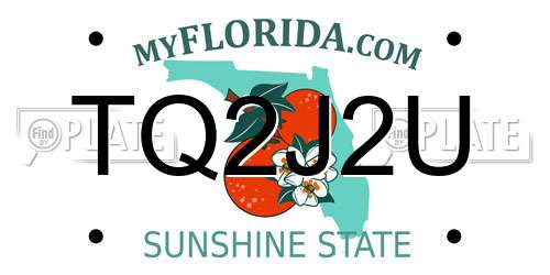 TQ2J2U Florida License Plate