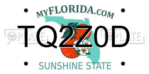TQ2Z0D Florida License Plate