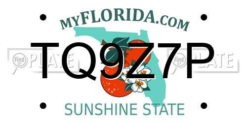 TQ9Z7P Florida License Plate