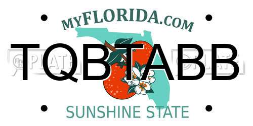 TQBTABB Florida License Plate
