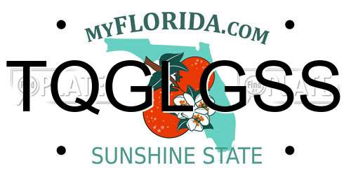 TQGLGSS Florida License Plate