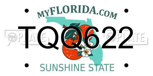 TQQ622 Florida License Plate
