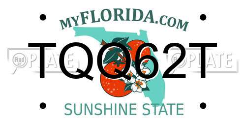TQQ62T Florida License Plate