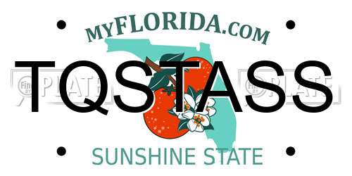 TQSTASS Florida License Plate