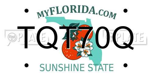 TQT70Q Florida License Plate