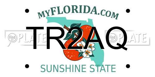 TR2AQ Florida License Plate