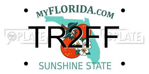 TR2FF Florida License Plate