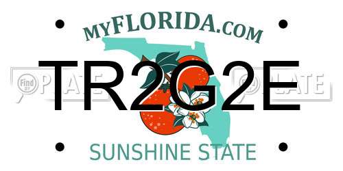 TR2G2E Florida License Plate