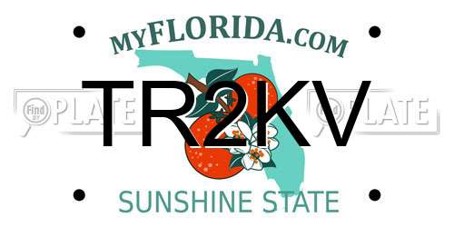 TR2KV Florida License Plate