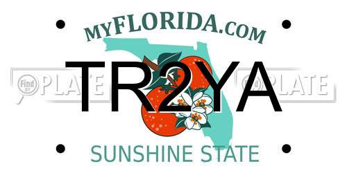 TR2YA Florida License Plate