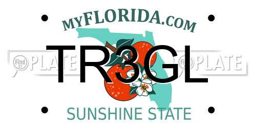 TR3GL Florida License Plate