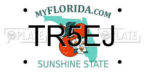 TR5EJ Florida License Plate