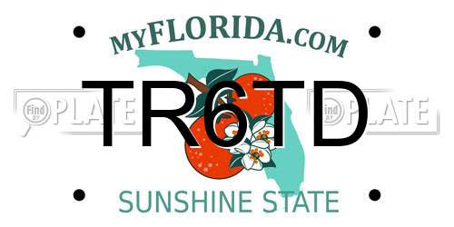 TR6TD Florida License Plate