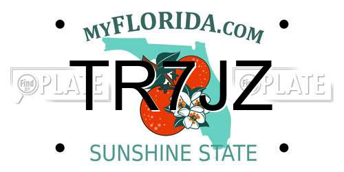 TR7JZ Florida License Plate