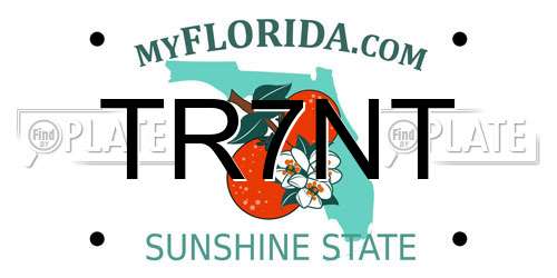 TR7NT Florida License Plate