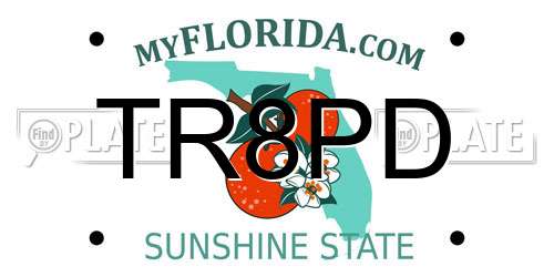 TR8PD Florida License Plate