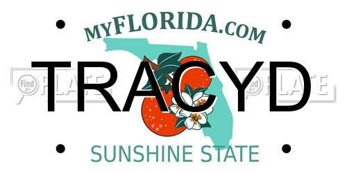 TRACYD Florida License Plate