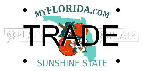 TRADE Florida License Plate