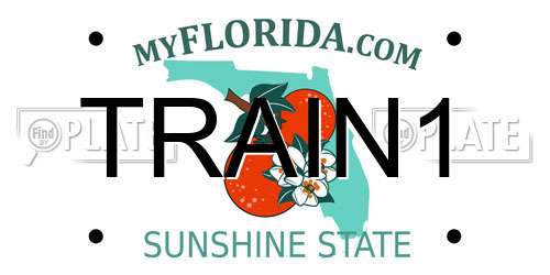 TRAIN1 Florida License Plate