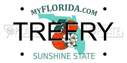TREFRY Florida License Plate