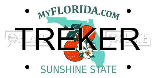 TREKER Florida License Plate