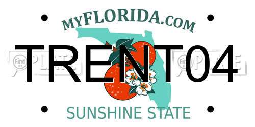 TRENT04 Florida License Plate