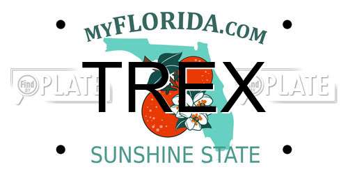 TREX Florida License Plate