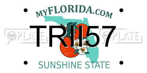 TRII57 Florida License Plate