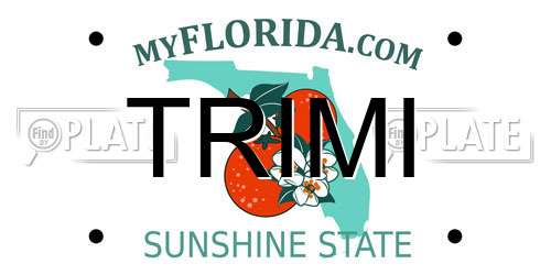 TRIMI Florida License Plate