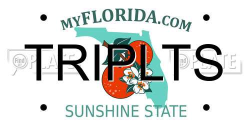 TRIPLTS Florida License Plate