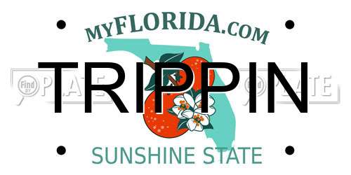 TRIPPIN Florida License Plate
