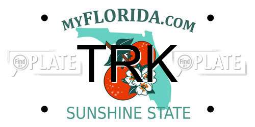 TRK Florida License Plate