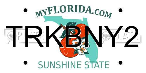 TRKBNY2 Florida License Plate