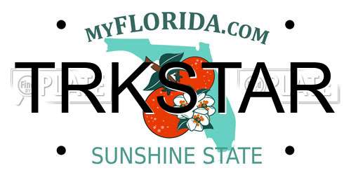 TRKSTAR Florida License Plate