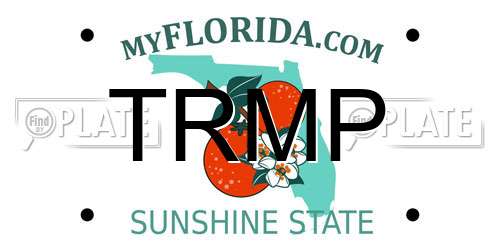 TRMP Florida License Plate