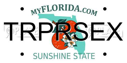 TRPRSEX Florida License Plate