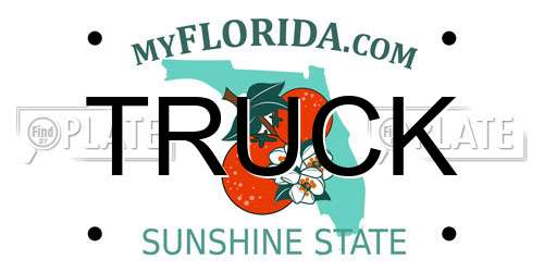TRUCK Florida License Plate
