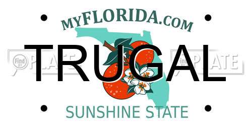 TRUGAL Florida License Plate