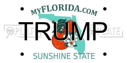 TRUMP Florida License Plate