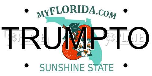 TRUMPTO Florida License Plate