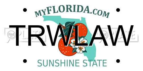 TRWLAW Florida License Plate
