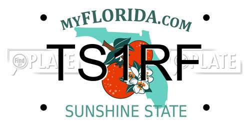 TS1RF Florida License Plate
