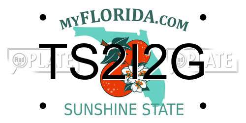 TS2I2G Florida License Plate