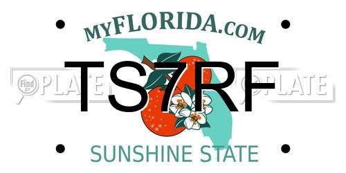 TS7RF Florida License Plate