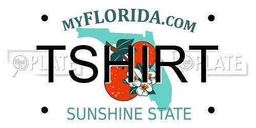 TSHIRT Florida License Plate