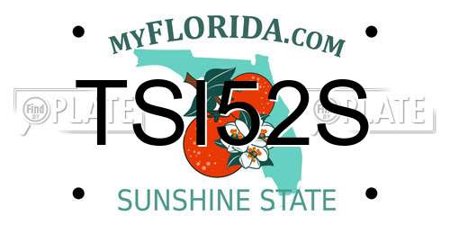 TSI52S Florida License Plate