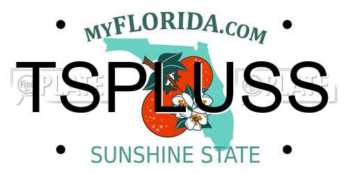 TSPLUSS Florida License Plate