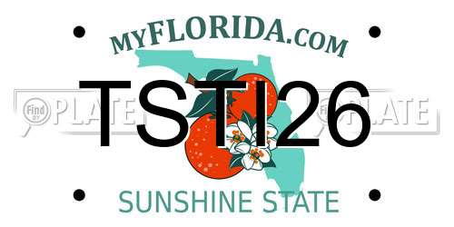 TSTI26 Florida License Plate