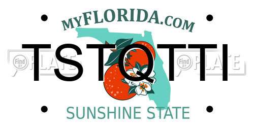 TSTQTTI Florida License Plate